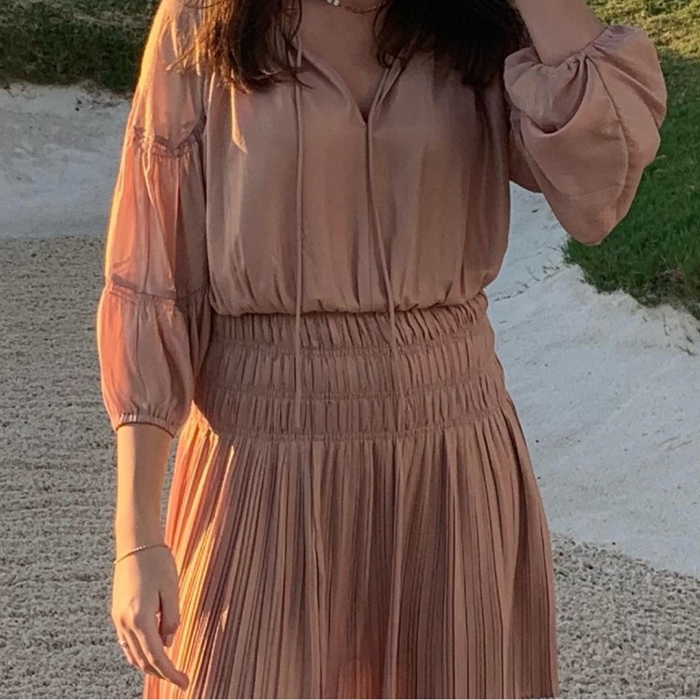 rose gold mini dress